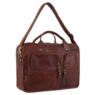 Laptop & Business bags Chestnut / Leather PC 3135 CHES Pierre Cardin Rustic Leather Computer Bag in Chestnut