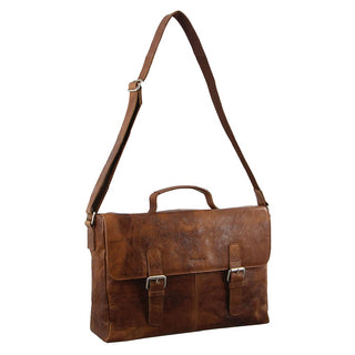 Laptop & Business bags Cognac / Leather PC 2801 COGN Pierre Cardin Rustic Leather Computer Bag in Cognac