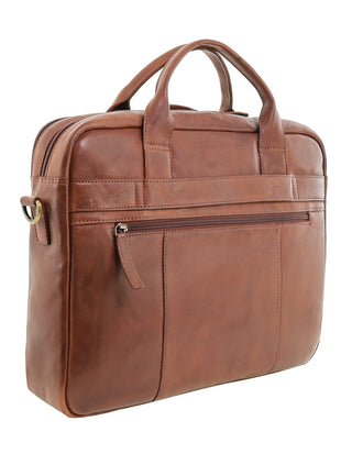 Laptop & Business Bags Cognac / Leather PC 2807 COGN Pierre Cardin Rustic Leather Computer Bag in Cognac