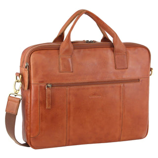 Laptop & Business bags Cognac / Leather PC 2807 COGN Pierre Cardin Rustic Leather Computer Bag in Cognac