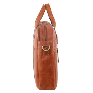 Laptop & Business bags Cognac / Leather PC 2807 COGN Pierre Cardin Rustic Leather Computer Bag in Cognac