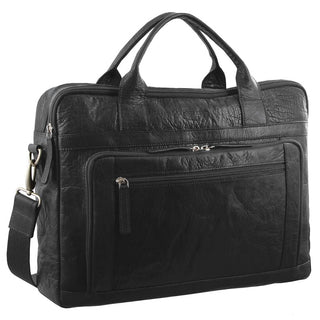 Laptop & Business bags Black / Leather PC 2797 BLK Pierre Cardin Rustic Leather Computer/Business Bag in Black