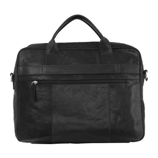 Laptop & Business bags Black / Leather PC 2797 BLK Pierre Cardin Rustic Leather Computer/Business Bag in Black