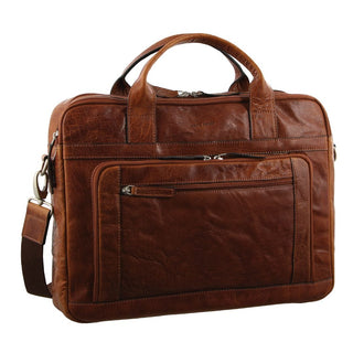 Laptop & Business bags Chestnut / Leather PC 2797 CHES Pierre Cardin Rustic Leather Computer/Business Bag in Chestnut