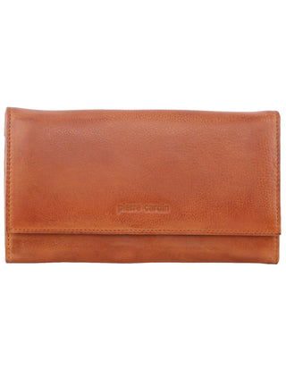 Ladies Wallet Cognac / Leather PC 8785 COGN Pierre Cardin Rustic Leather Ladies Wallet in Cognac