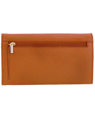 Ladies Wallet Cognac / Leather PC 8785 COGN Pierre Cardin Rustic Leather Ladies Wallet in Cognac