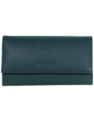 BI-Fold Wallet Green / Leather PC 8785 GRN Pierre Cardin Rustic Leather Ladies Wallet in Green