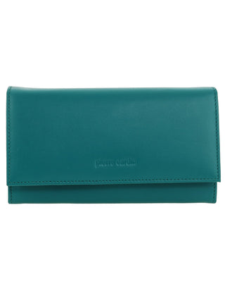 Ladies Wallet Green / Leather PC 8785 GRN Pierre Cardin Rustic Leather Ladies Wallet in Green