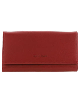 Ladies Wallet Red / Leather PC 8785 RED Pierre Cardin Rustic Leather Ladies Wallet in Red