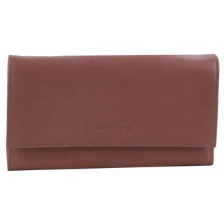 Leather Wallet Rose / Leather PC 8785 ROSE Pierre Cardin Rustic Leather Ladies Wallet in Rose