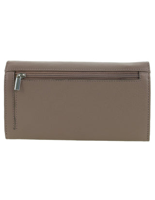 BI-Fold Wallet Taupe / Leather PC 8785 TAUP Pierre Cardin Rustic Leather Ladies Wallet in Taupe