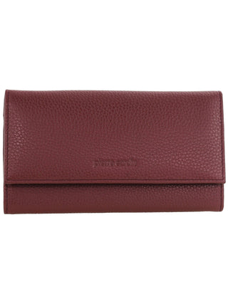 BI-Fold Wallet Wine / Leather PC 8785 WINE Pierre Cardin Rustic Leather Ladies Wallet in Wine