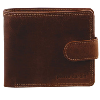 Leather Wallet Cognac / Leather PC 2813 COGN Pierre Cardin Rustic Leather Men's Wallet in Cognac in Cognac