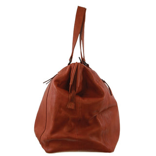 Overnight Bag Cognac / Leather PC 3747 COGN Pierre Cardin Rustic Leather Overnight Bag in Cognac