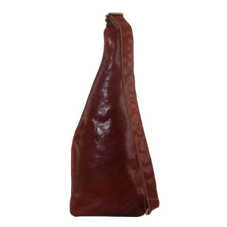 Sling Bag Chestnut / Leather PC 3229 CHEST Pierre Cardin Rustic Leather Sling Bag in Chestnut