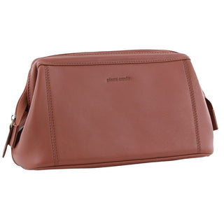 Organiser Bag Rose / Leather PC 2803 ROSE Pierre Cardin Rustic Leather Toiletry Bag in Rose