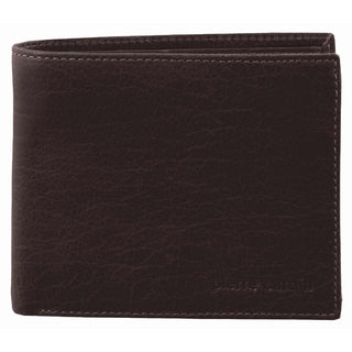 Leather Wallet Brown / Leather PC 2816 BRN Pierre Cardin Rustic Leather Tri-Fold Men's Wallet in Brown