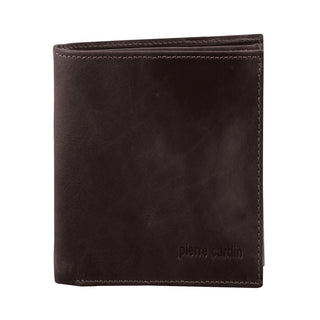 Leather Wallet Brown / Leather PC 2817 BRN Pierre Cardin Rustic Leather Tri-Fold Men's Wallet in Brown