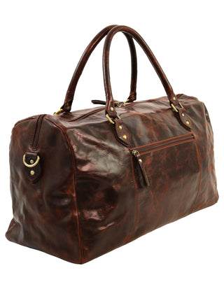 Overnight Bag Cognac / Leather PC 3335 COGN Pierre Cardin Smooth Leather Overnight Bag in Cognac