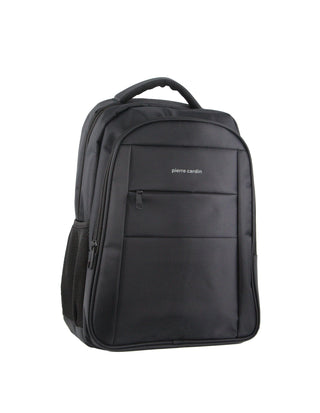 Backpack Black PC 3627 BLK Pierre Cardin Travel & Business Backpack with Built-in USB Port in Black