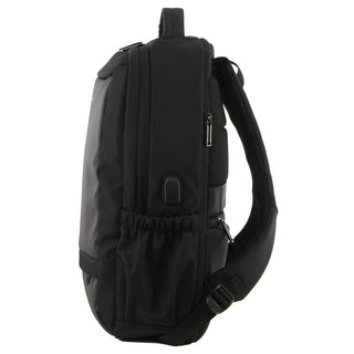 Backpack Black / Polyester PC 3853 BLK Pierre Cardin Travel & Business Backpack with Built-in USB Port in Black