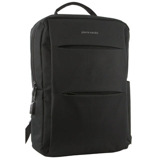 Backpack Black / Polyester PC 3854 BLK Pierre Cardin Travel & Business Backpack with Built-in USB Port in Black