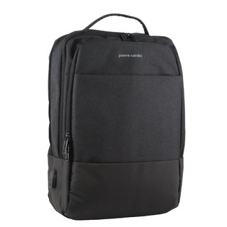 Backpack Charcoal / Nylon PC 3624 CHRC-BLK Pierre Cardin Travel & Business Backpack with Built-in USB Port in Charcoal