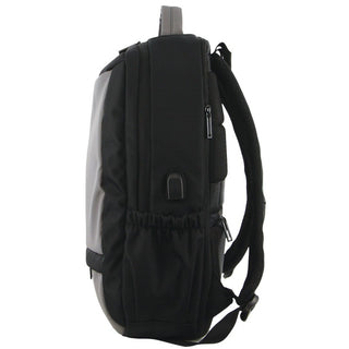 Backpack Dark Grey / Polyester PC 3853 DGREY Pierre Cardin Travel & Business Backpack with Built-in USB Port in Dark Grey