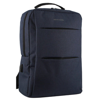 Backpack Navy / Polyester PC 3854 NAVY Pierre Cardin Travel & Business Backpack with Built-in USB Port in Navy