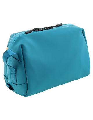 Toiletry Bag Turquoise / Wax-finish PU PC 4154 TURQ Pierre Cardin Travel Wash Bag in Turquoise