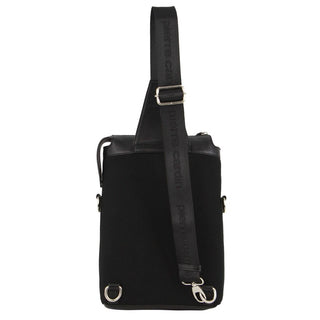 Organizer Bag Black / Leather PC 3842 BLACK Pierre Cardin Unisex Leather 3-Way Sling Bag in Black