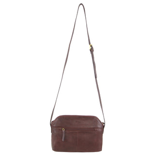 Crossbody bag Burgundy / Leather PC 3485 BURG Pierre Cardin Woven Embossed Leather Cross-Body Bag in Burgundy