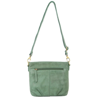 Crossbody bag Green PC 3480 GRN Pierre Cardin Woven Embossed Leather Crossbody Bag in Green