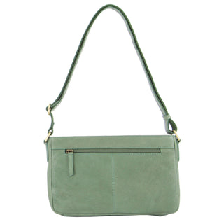 Crossbody bag Green / Leather PC 3379 GRN Pierre Cardin Woven Leather Ladies Crossbody Bag in Green