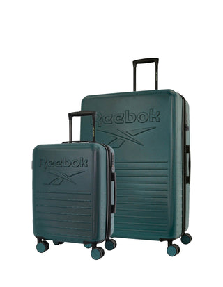 Hard Shell Luggage Forest Green / Polycarbonate (PC) RB 02LC F.GREEN Reebok Adventure Hard Shell Large and Cabin Bundle 2-Piece Set