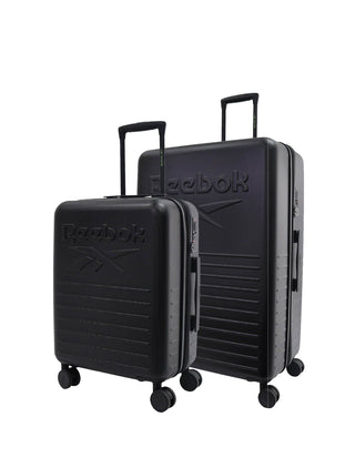 Hard Shell Luggage Black / Polycarbonate (PC) RB 02MC BLACK Reebok Adventure Hard Shell Medium and Cabin Bundle 2-Piece Set