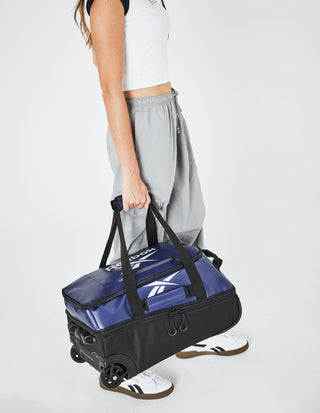 Duffel Bag Navy / Water Resistant Coated Nylon/ Nylon PU RB 09 NAVY Reebok All Star 52cm CABIN Leather Film Soft Shell Suitcase in Navy