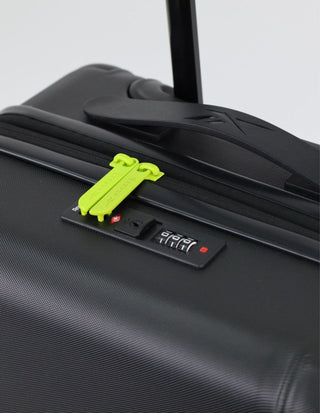 Hard Shell Luggage Black / Carry-On (Small) / Hard Luggage RB 03C BLK Reebok Wanderer 54cm CABIN Hard Shell Suitcase in Black