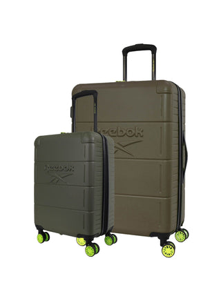 Hard Shell Luggage Khaki / Polycarbonate (PC) RB 03LC KHAKI Reebok Wanderer Hard Shell Large and Cabin Bundle 2-Piece Set