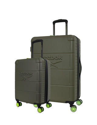 Hard Shell Luggage Khaki / Polycarbonate (PC) RB 03MC KHAKI Reebok Wanderer Khaki Hard Shell Medium and Cabin Bundle 2-Piece Set