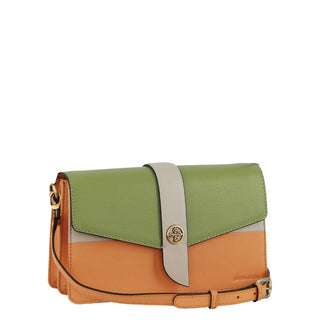 Pierre Cardin Leather Crossbody/Clutch Bag in Apricot