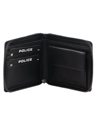 Police Leather Men's Ziparound Wallet