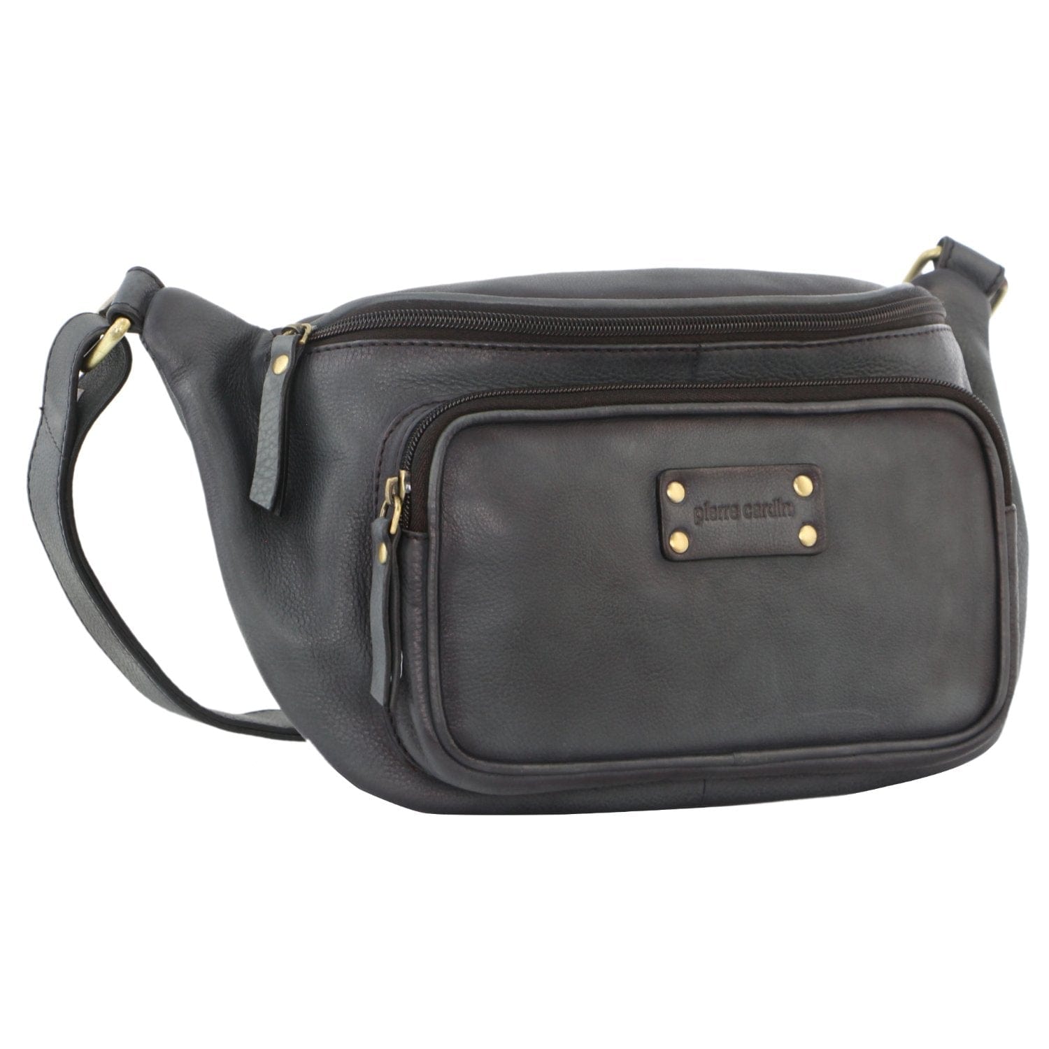Pierre Cardin Burnished Leather Sling Bag in Black – Orquestra