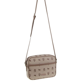 Crossbody bag Beige / Canvas Print/Leather Trim PC 3849 BEIGE Pierre Cardin Canvas/Leather Trim Square Crossbody Bag in Beige