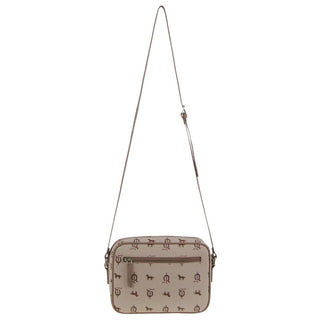 Crossbody bag Beige / Canvas Print/Leather Trim PC 3849 BEIGE Pierre Cardin Canvas/Leather Trim Square Crossbody Bag in Beige