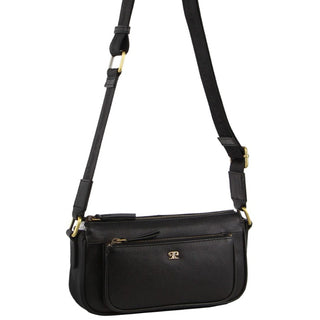 Crossbody Bag Black / Leather PC 3801 BLK Pierre Cardin Ladies Leather Cross Body Bag in Black