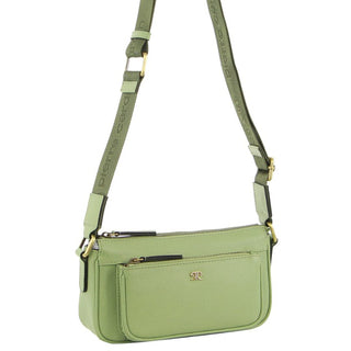 Crossbody Bag Jade / Leather PC 3801 JADE Pierre Cardin Ladies Leather Cross Body Bag in Jade