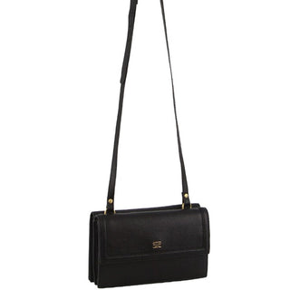 Crossbody Bag Black / Leather PC 3809 BLK Pierre Cardin Ladies Leather Flap Over Cross Body Bag in Black