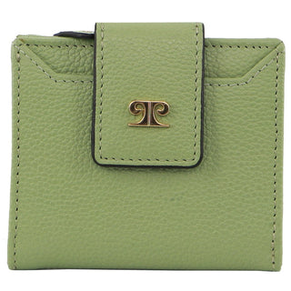 Leather Wallet Jade / Leather PC 3862 JADE Pierre Cardin Ladies Leather Flip-over Bi-fold Wallet in Jade