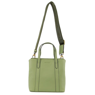 Handbag/Tote Bag Jade / Leather PC 3796 JADE Pierre Cardin Ladies Leather Webbing Strap Tote Bag in Jade